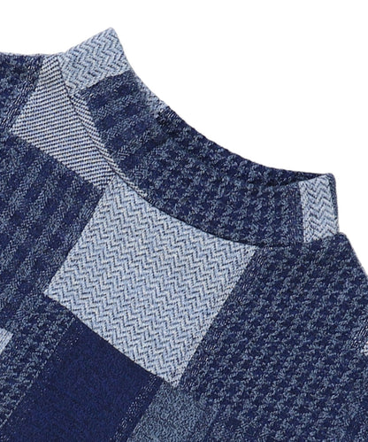 Patchwork Mockneck Tee