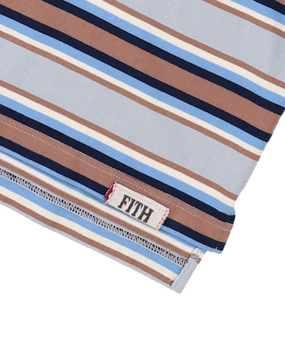 Striped Soft Cotton Jersey Tee