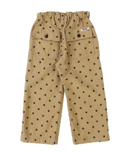 Dot Back Satin Pants