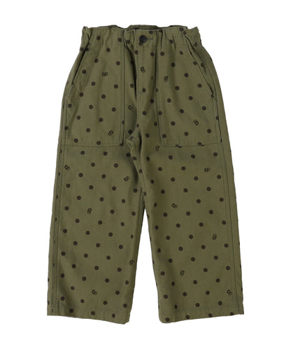 Dot Back Satin Pants