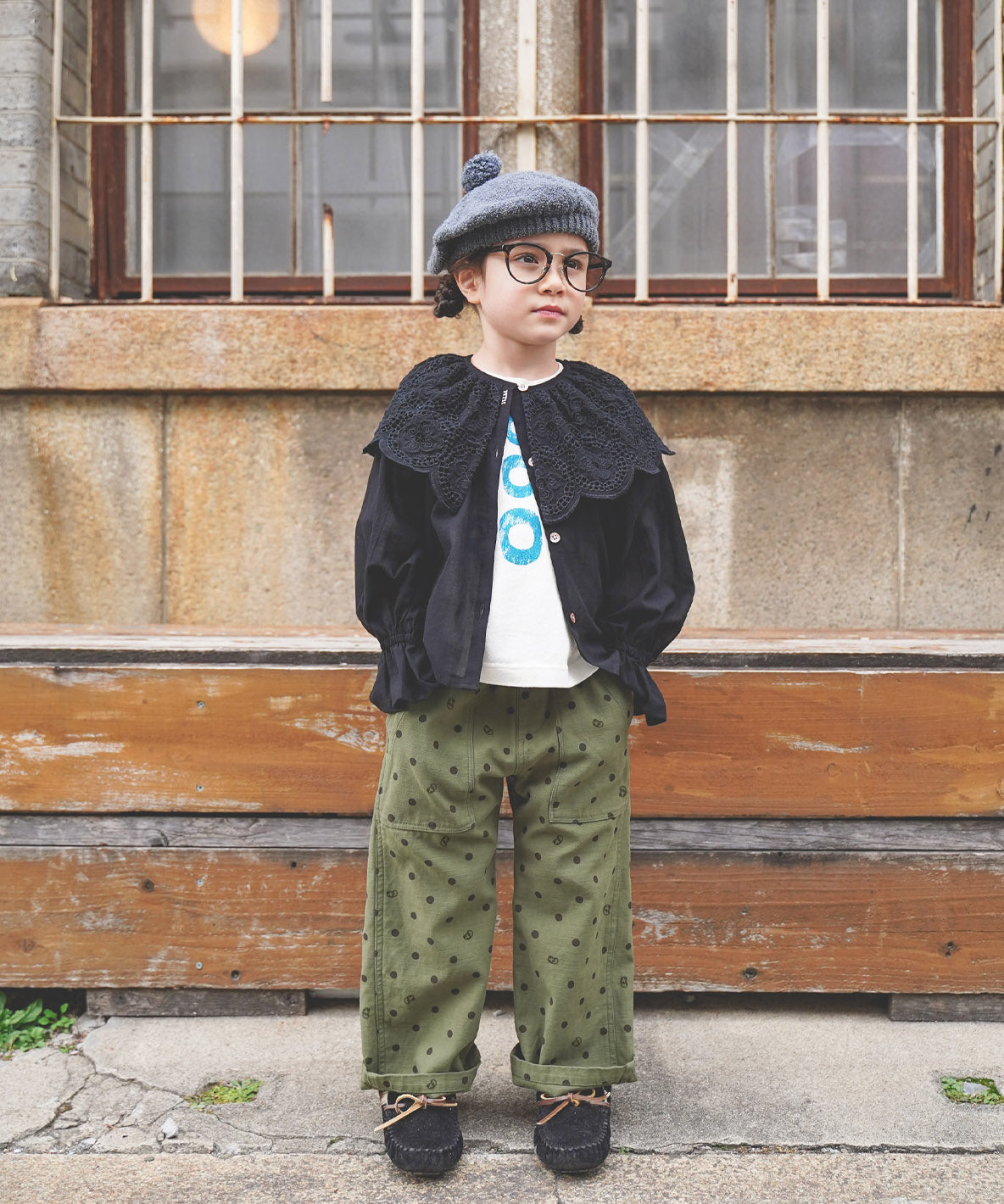 Dot Back Satin Pants