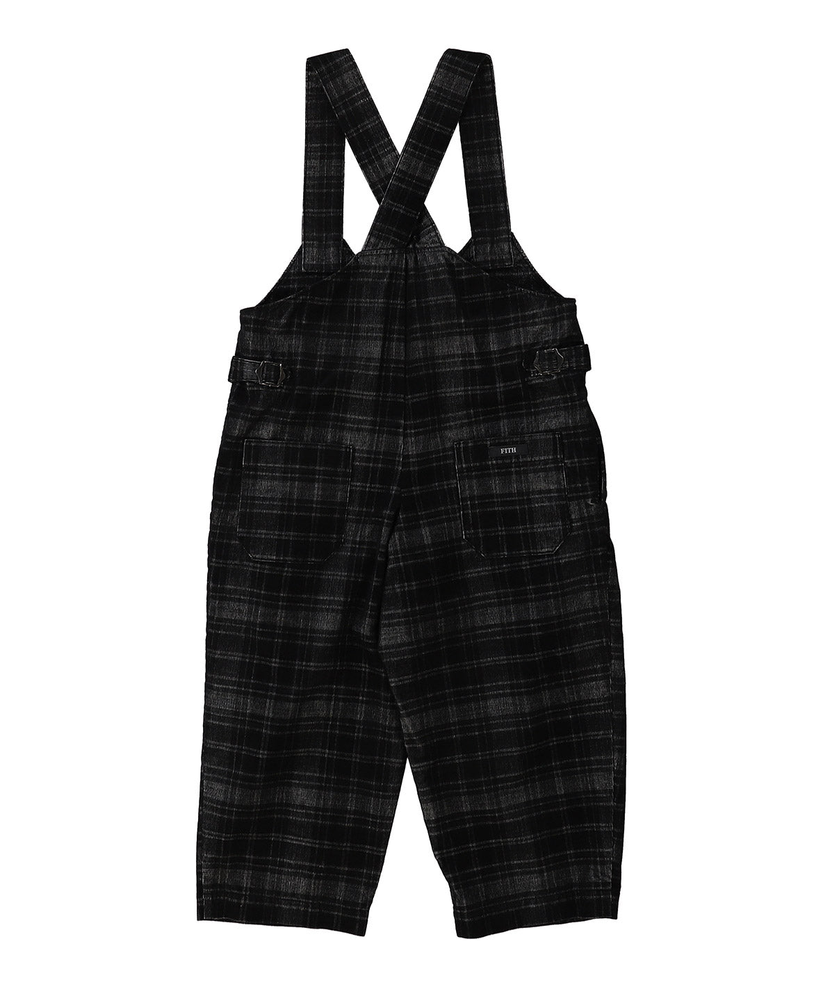 Black Corduroy Salopette Pants