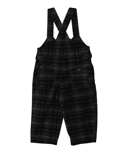 Black Corduroy Salopette Pants