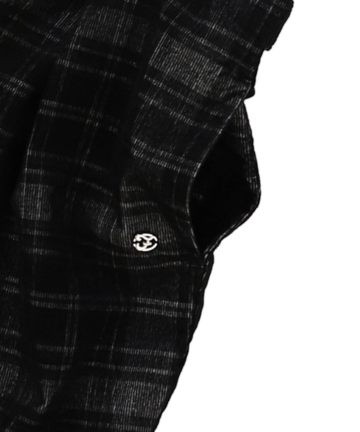 Black Corduroy Salopette Pants