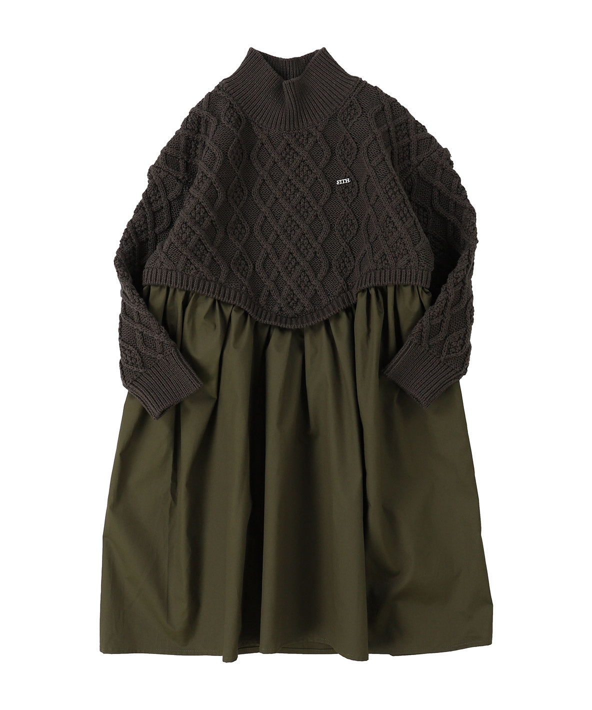 Woven and Knit Dress(LADIES)