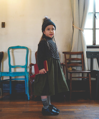 Woven and Knit Dress