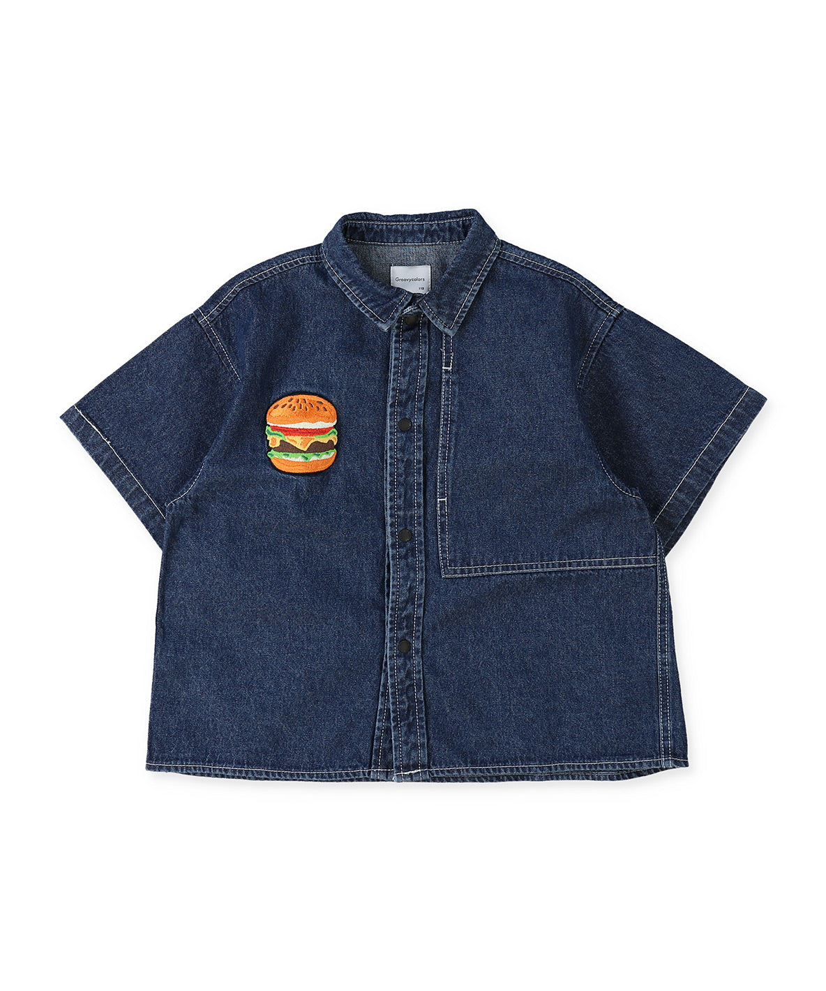 8oz Denim HAMBURGER Short Sleeve Shirt – FITH ONLINE STORE