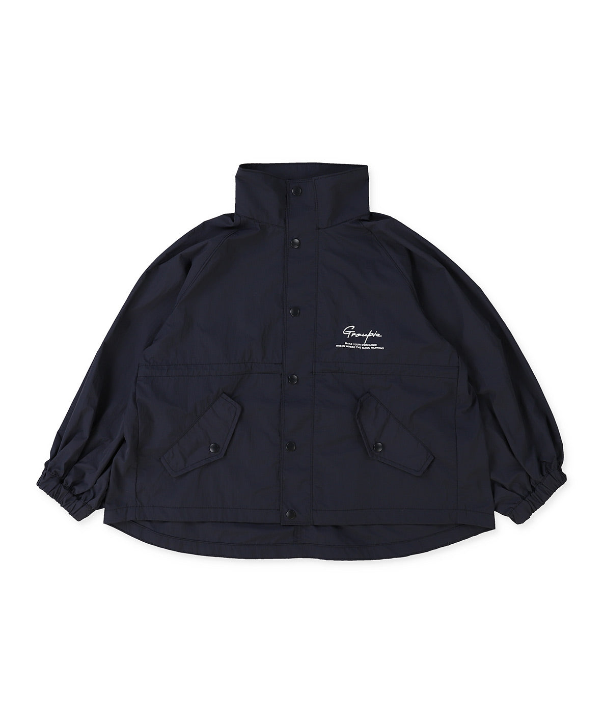 Nylon Flare Back Jacket