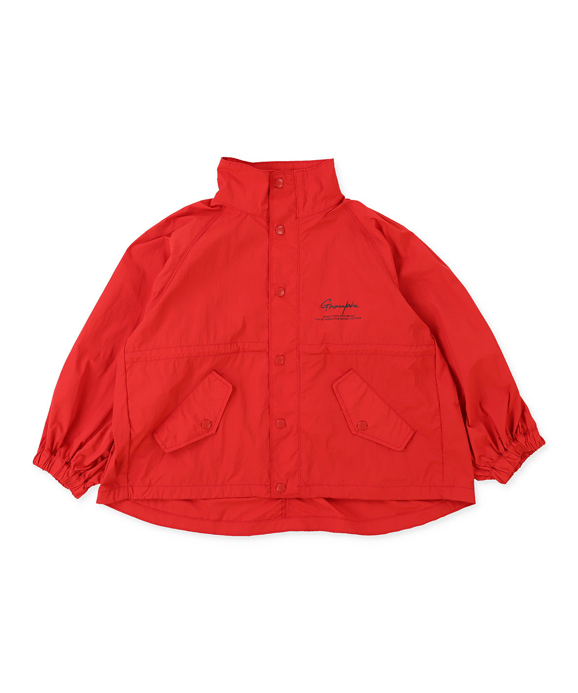 Nylon Flare Back Jacket