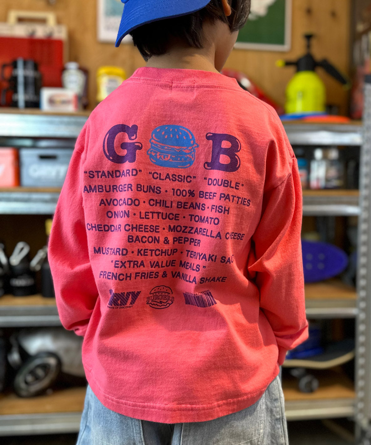 PARK CAFE BURGERS Long Sleeve Tee