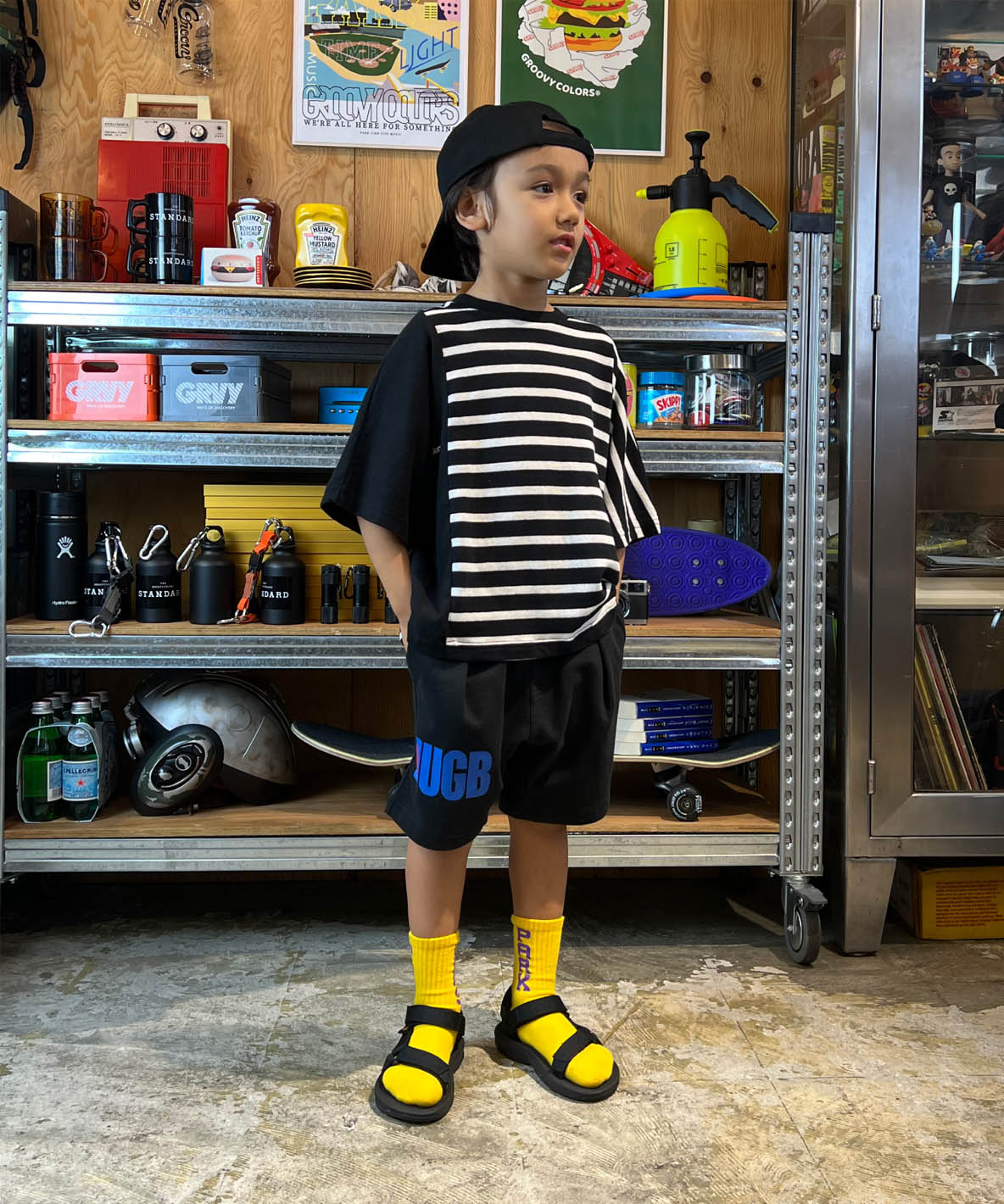 Striped Switched Wide Tee