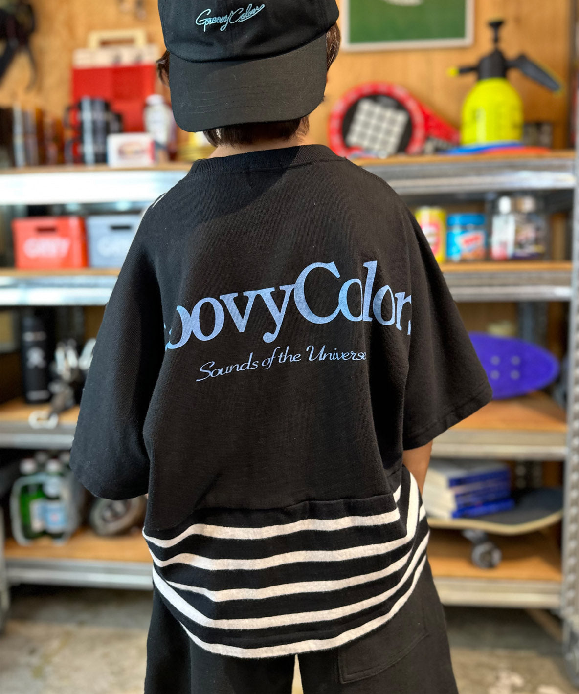 Striped Switched Wide Tee