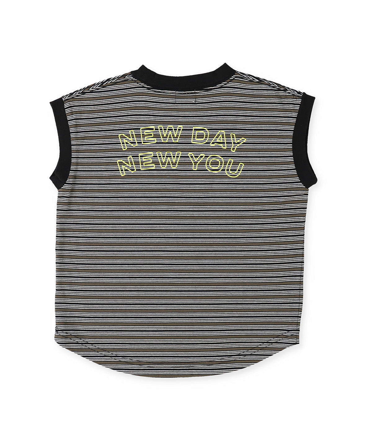 Multi Striped Sleeveless Tee