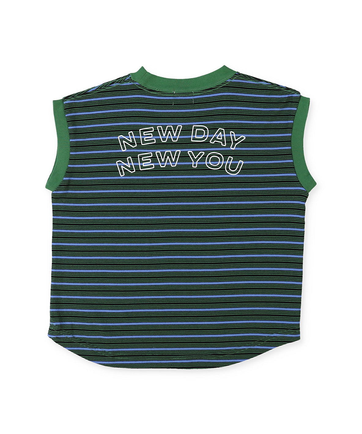 Multi Striped Sleeveless Tee