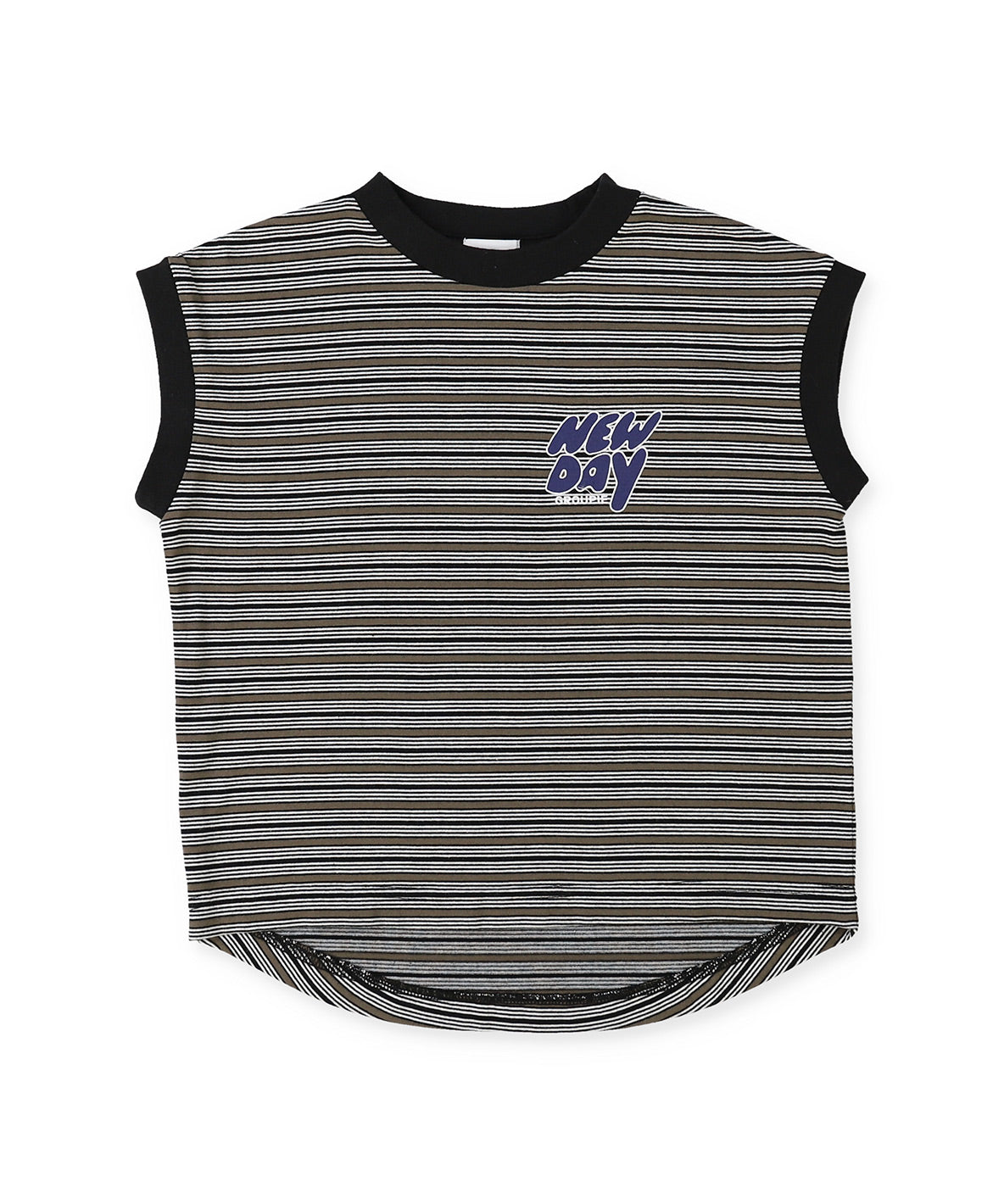 Multi Striped Sleeveless Tee