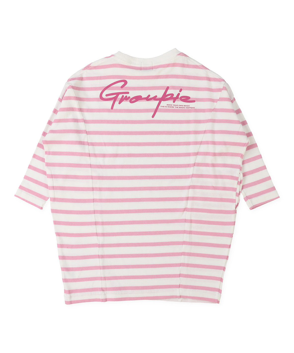 Striped Tent Silhouette Long Sleeve Dress