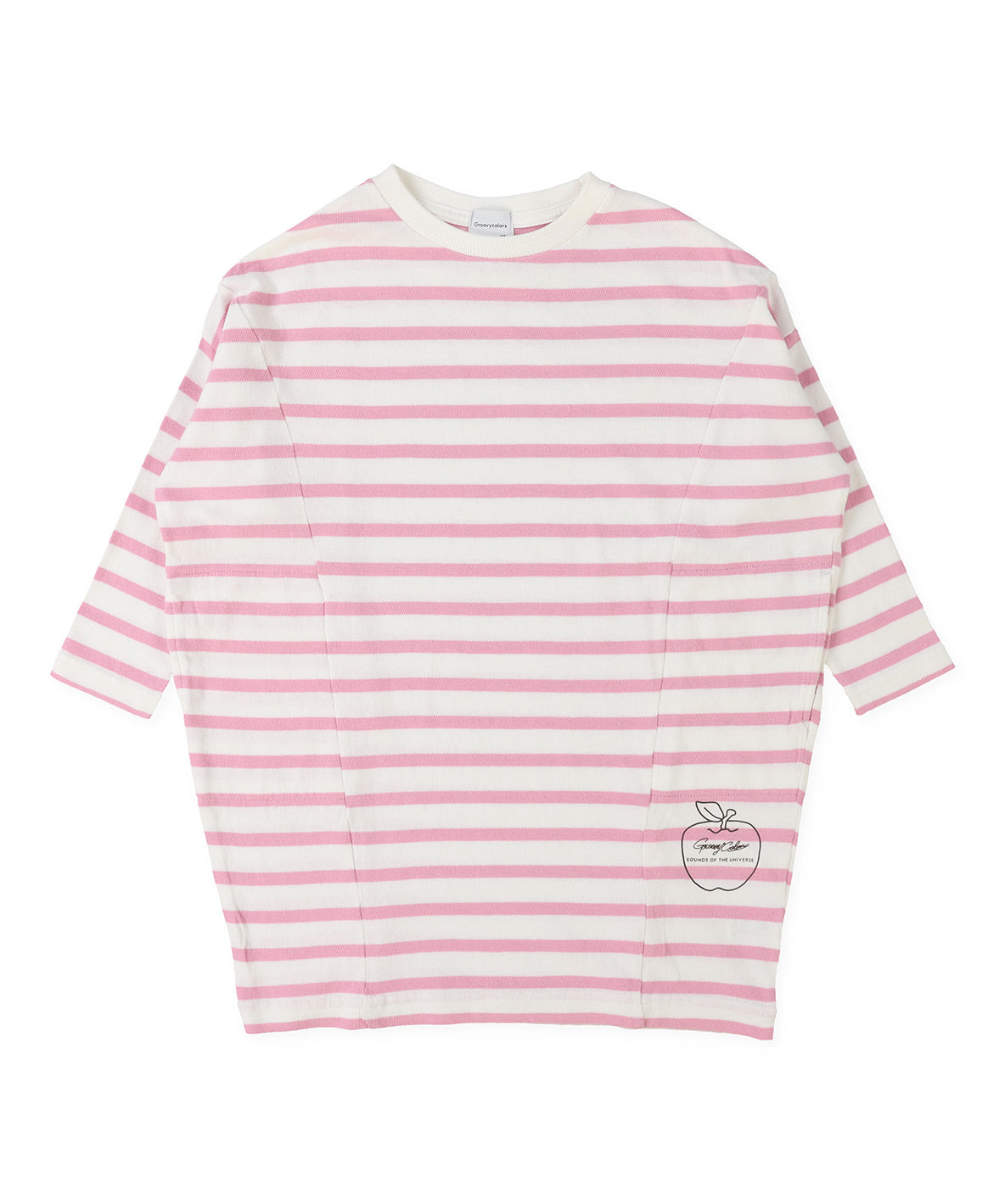 Striped Tent Silhouette Long Sleeve Dress