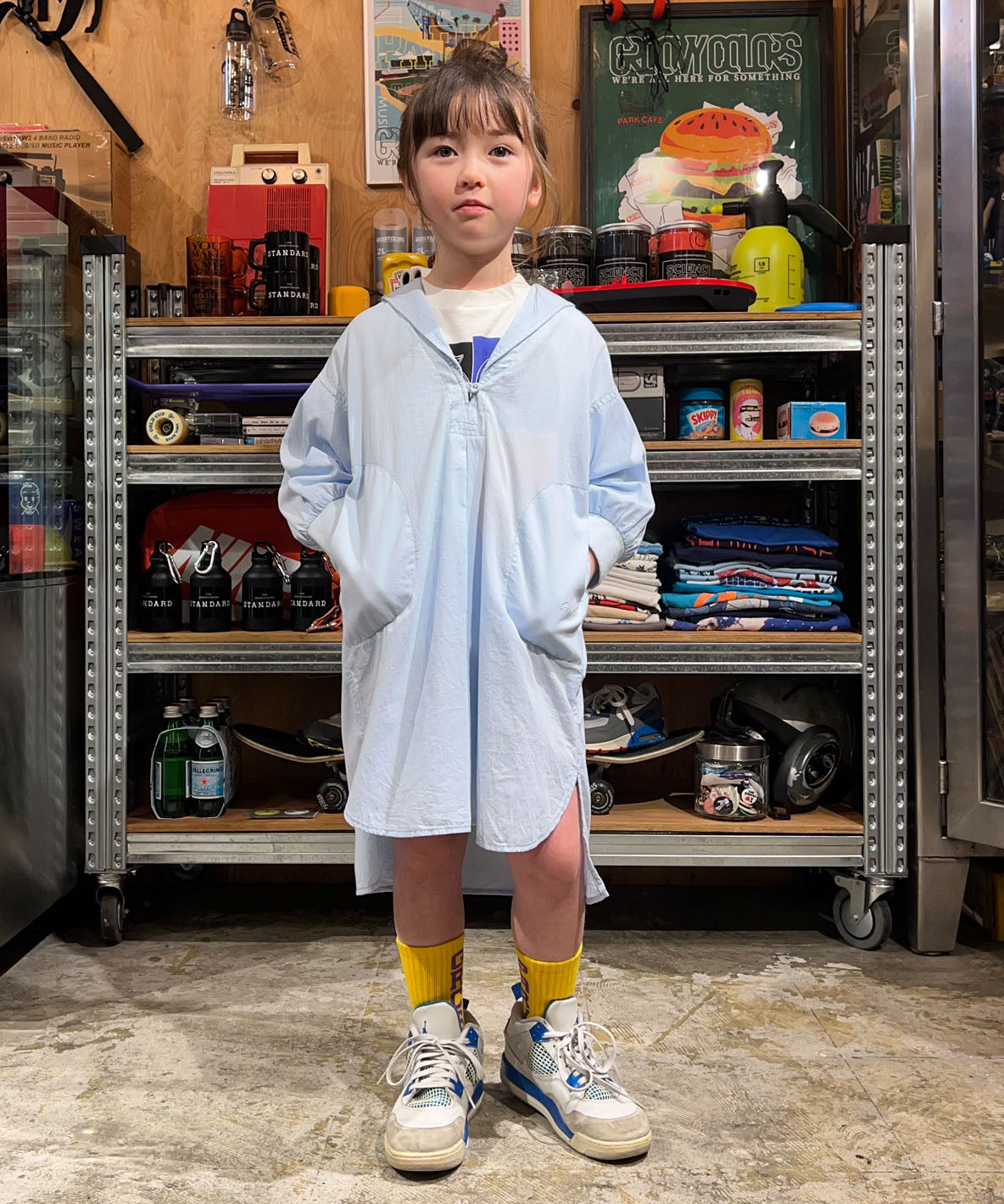 Soft Twill Sailor Shirt Dress