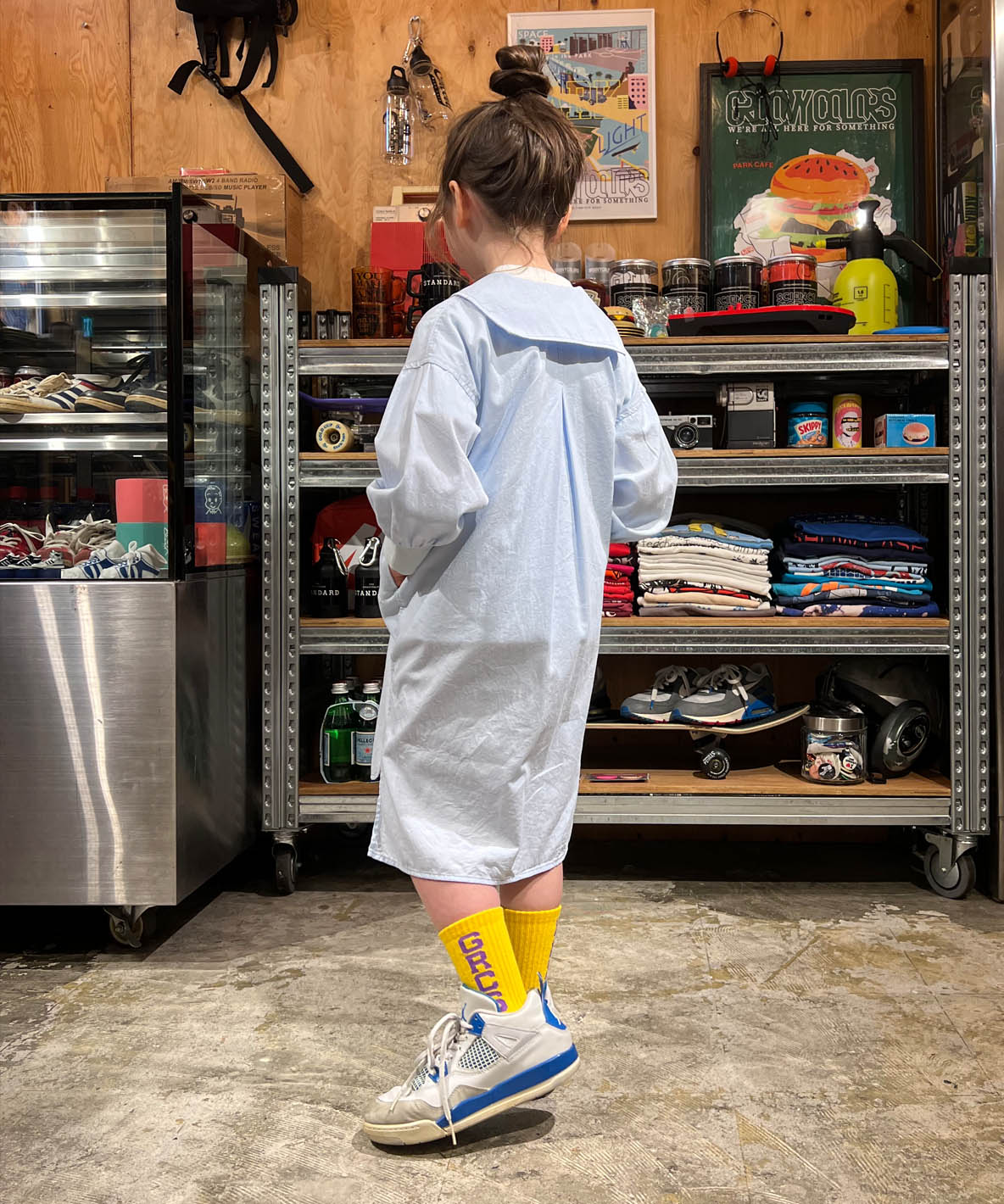 Soft Twill Sailor Shirt Dress