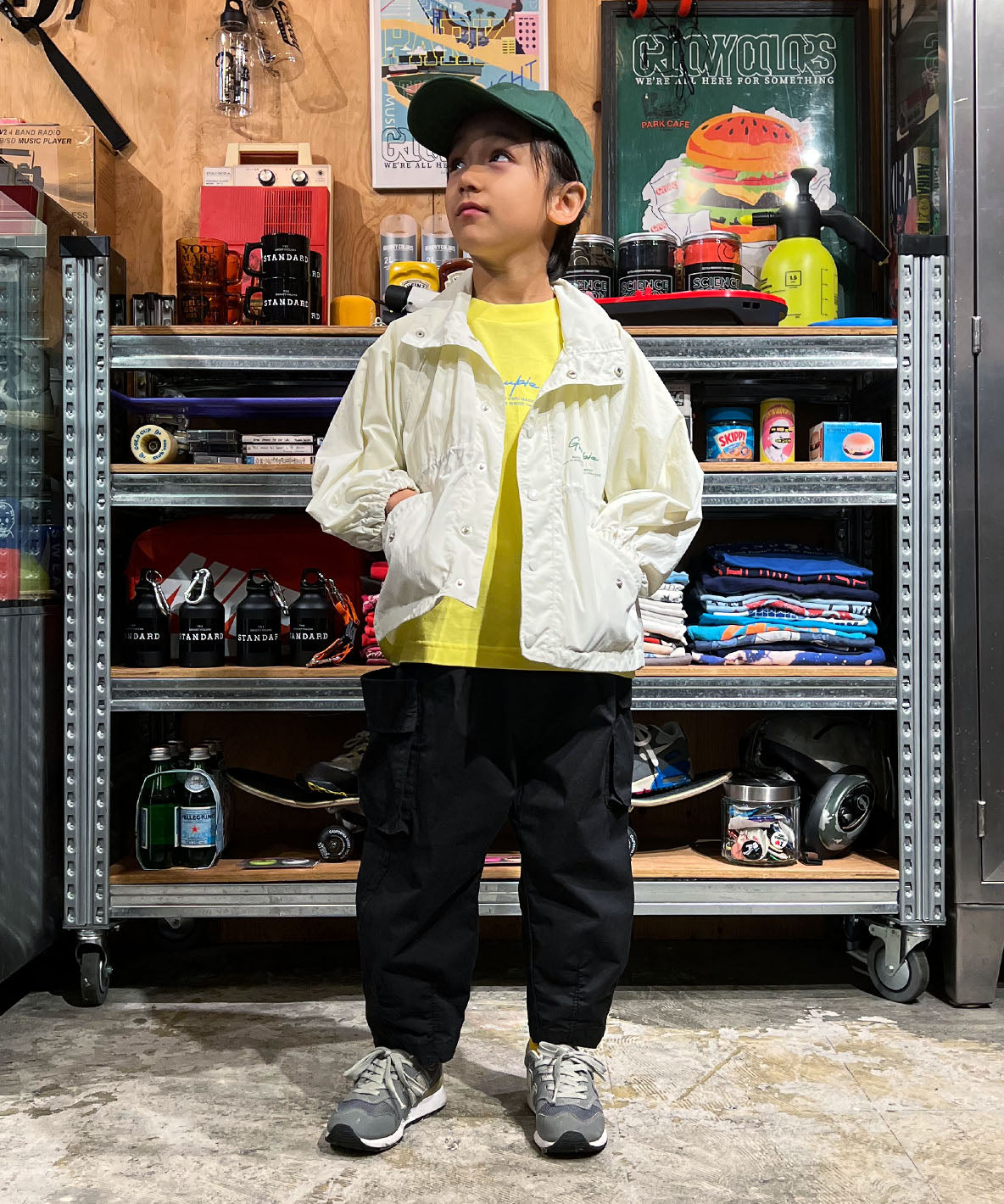 Nylon Flare Back Jacket