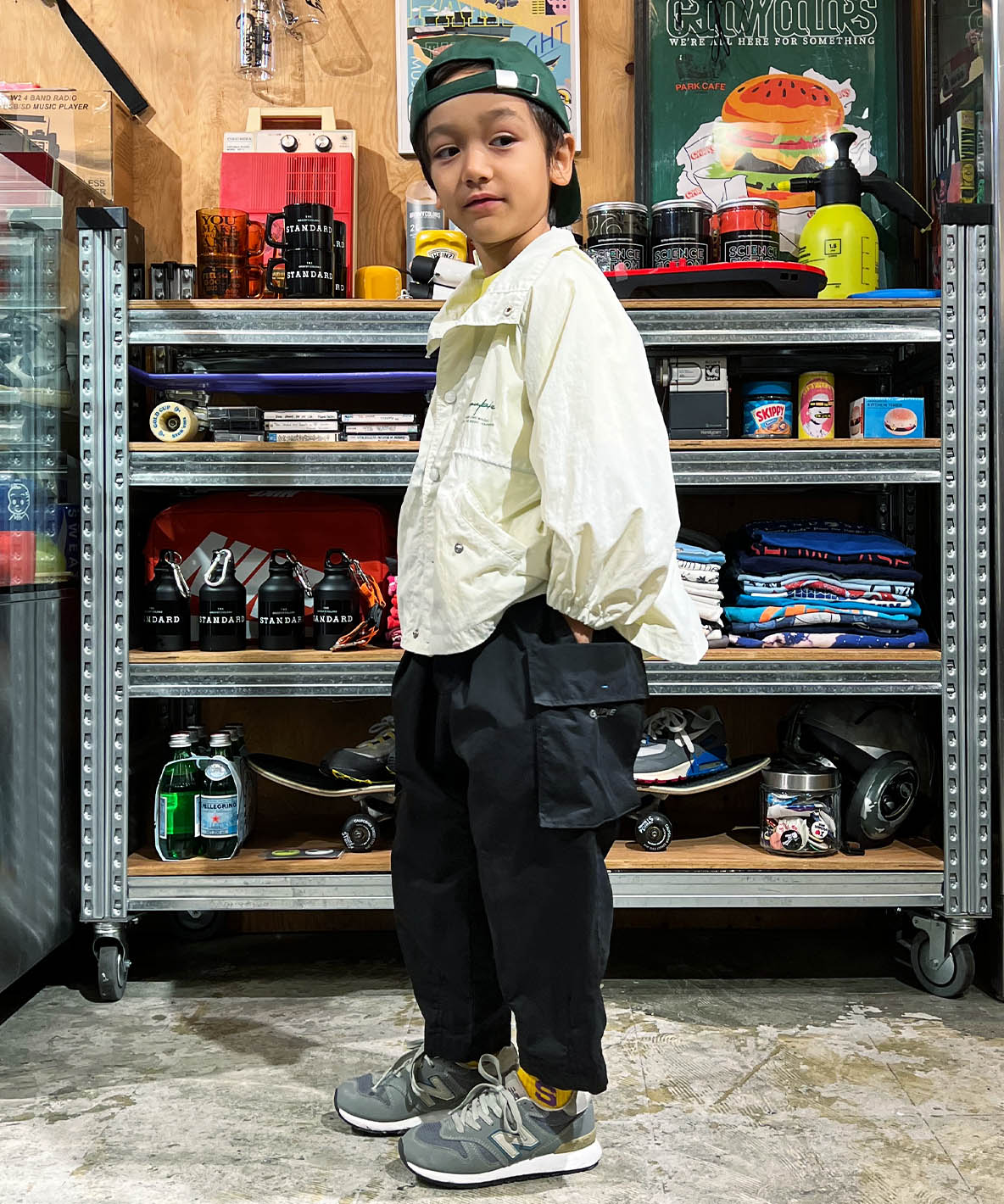 Nylon Flare Back Jacket