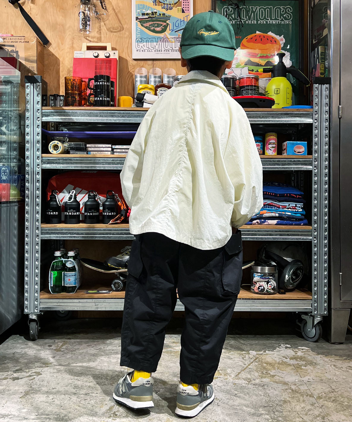 Nylon Flare Back Jacket