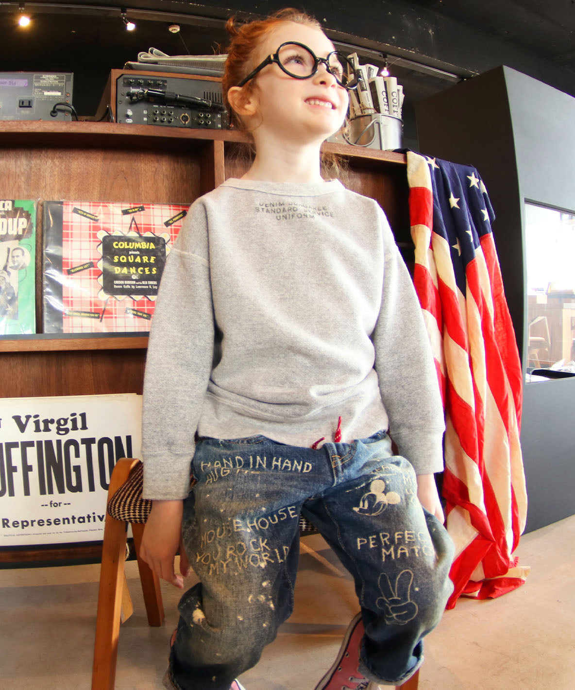 Vintage Fleece Simple Sweatshirt