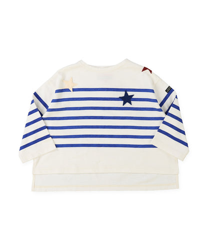 Striped Print Star Tee