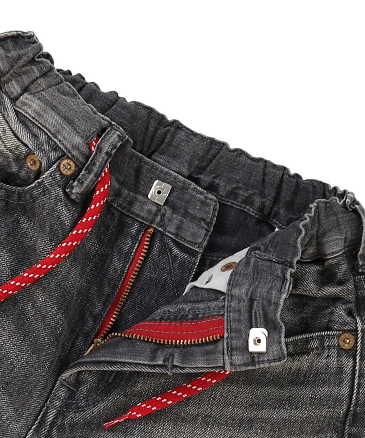 Black Denim Easy Pants