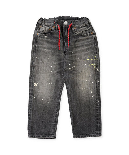 Black Denim Easy Pants