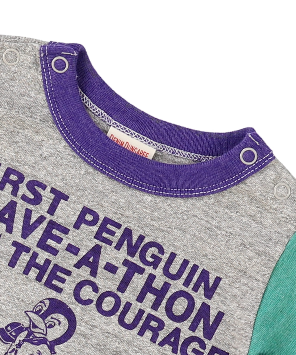 Cotton Jersey PENGUIN Baby Rompers