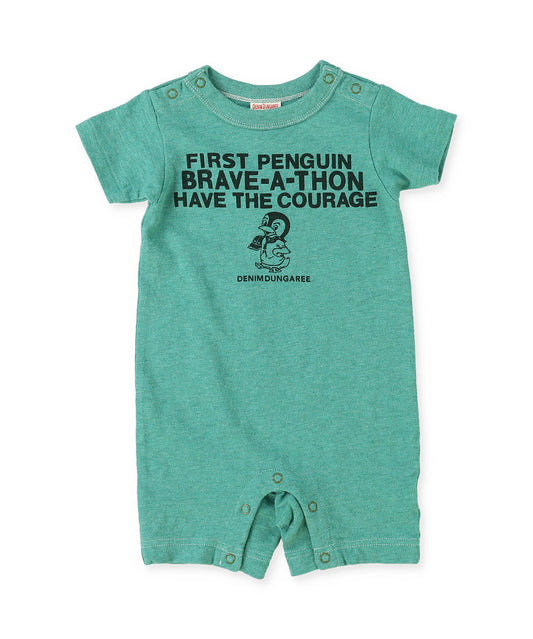 Cotton Jersey PENGUIN Baby Rompers