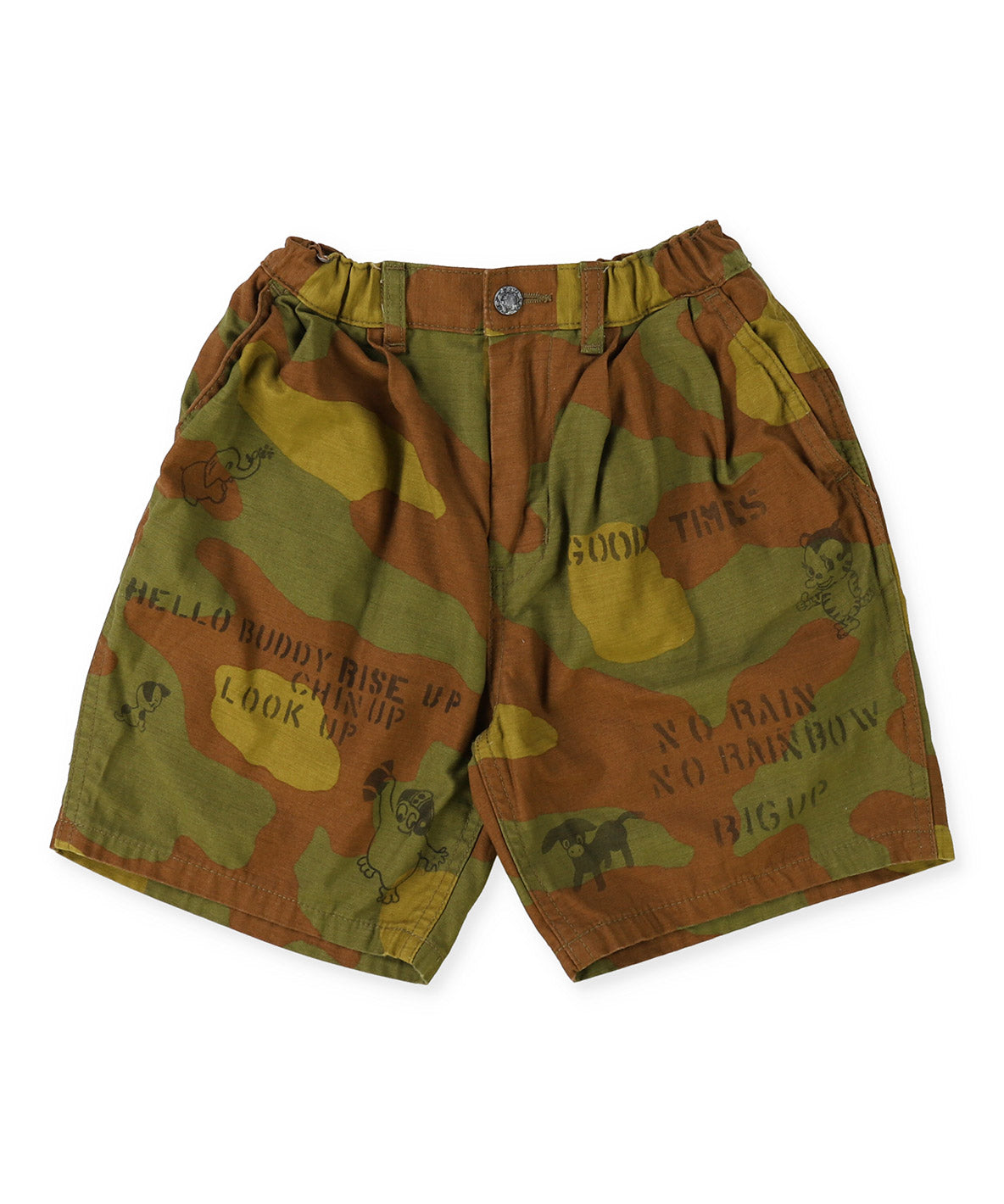 Back-satin Scribble Shorts