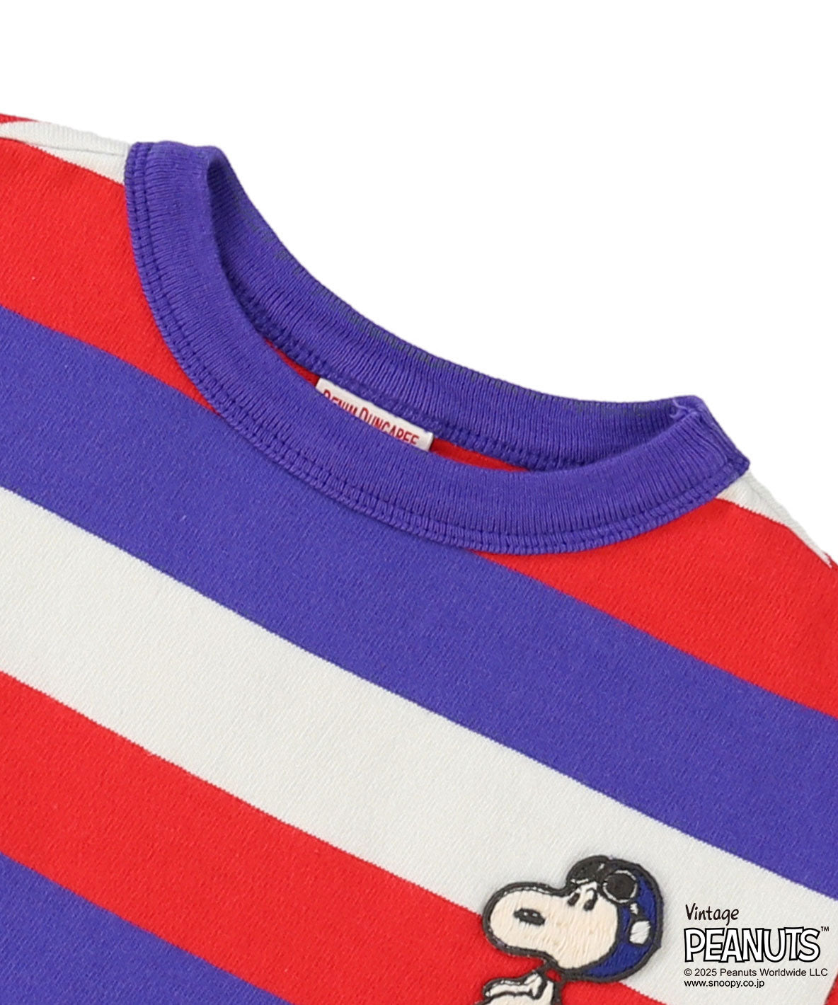 Wide Striped SNOOPY Tee