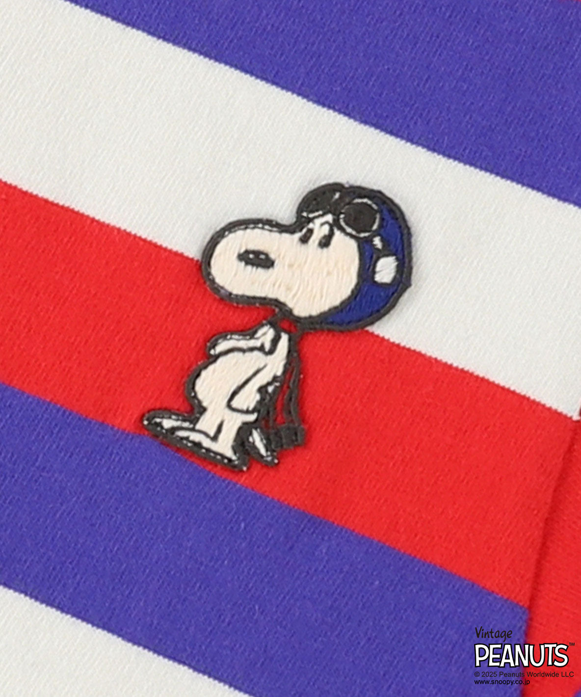 Wide Striped SNOOPY Tee