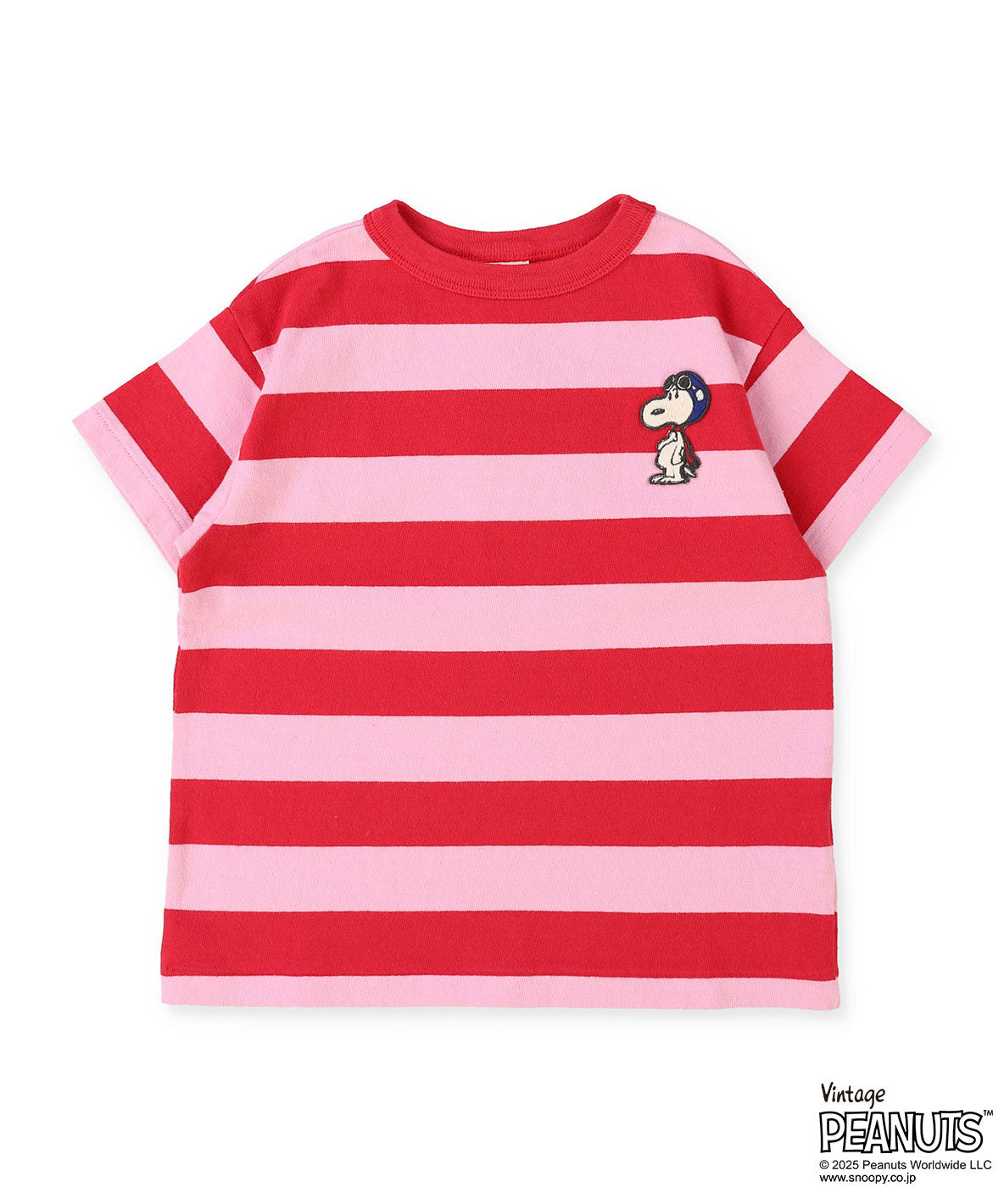 Wide Striped SNOOPY Tee