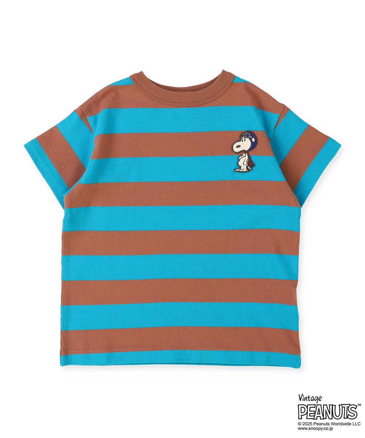 Wide Striped SNOOPY Tee