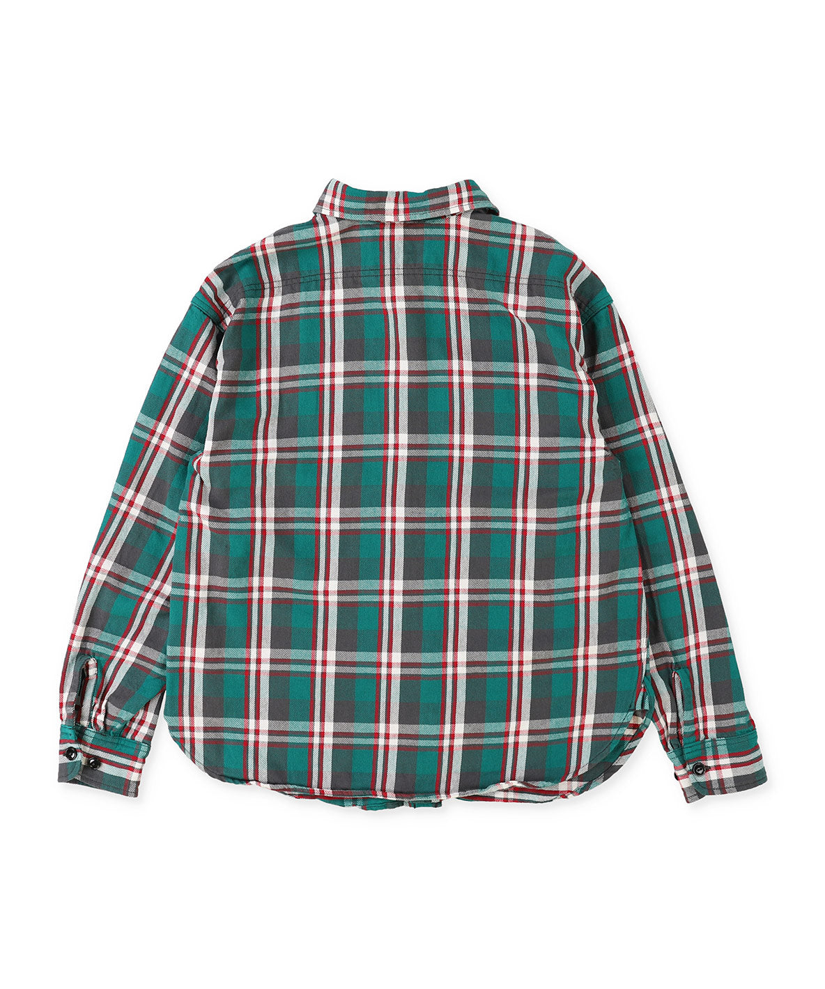 Uneven Plaid Shirt(LADIES)