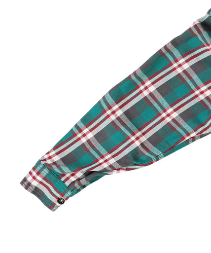 Uneven Plaid Shirt(LADIES)