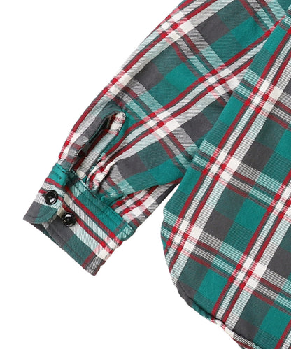 Uneven Plaid Shirt(LADIES)