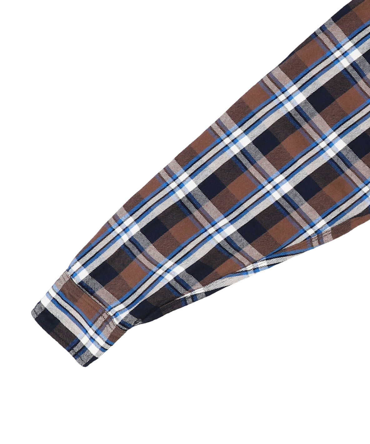 Uneven Plaid Shirt(MENS)