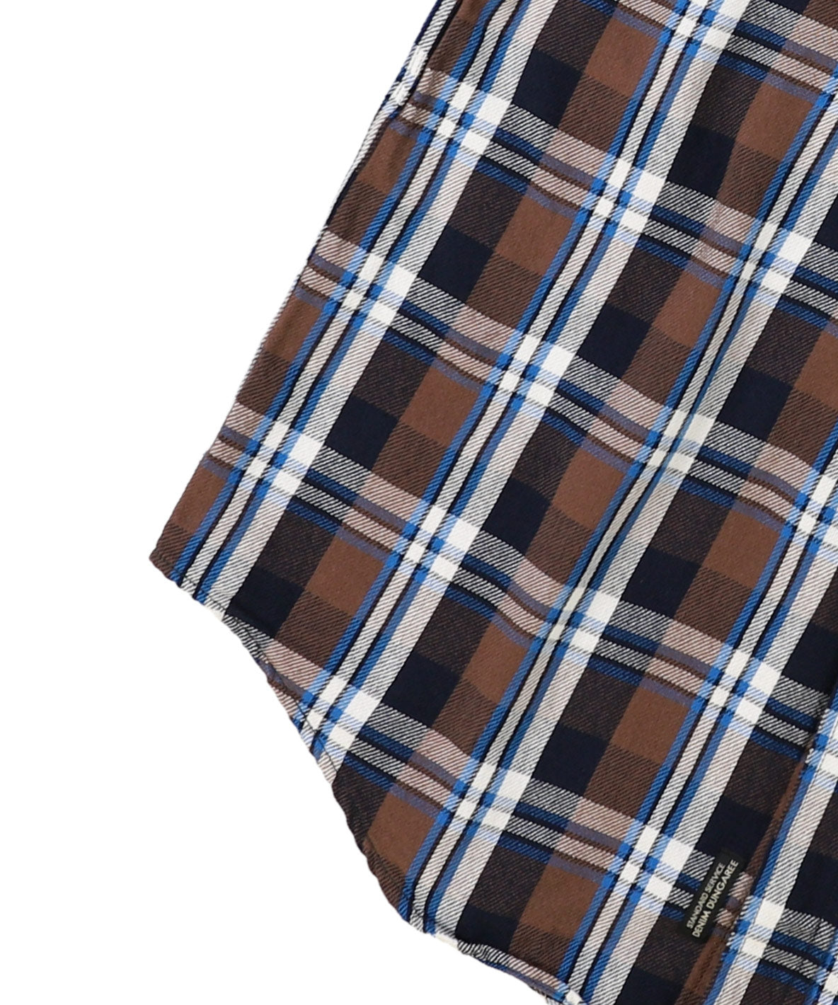 Uneven Plaid Shirt(MENS)