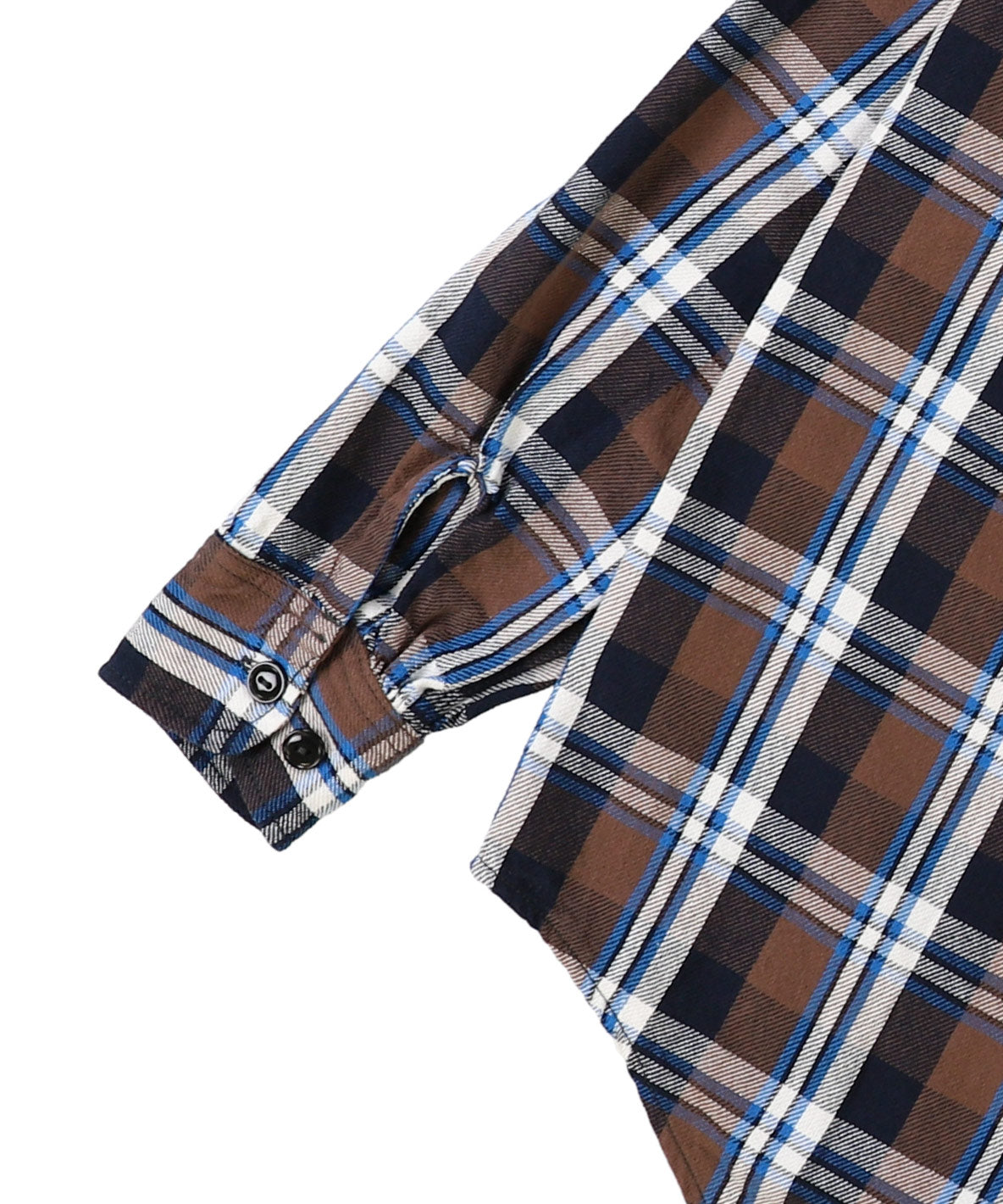 Uneven Plaid Shirt(MENS)