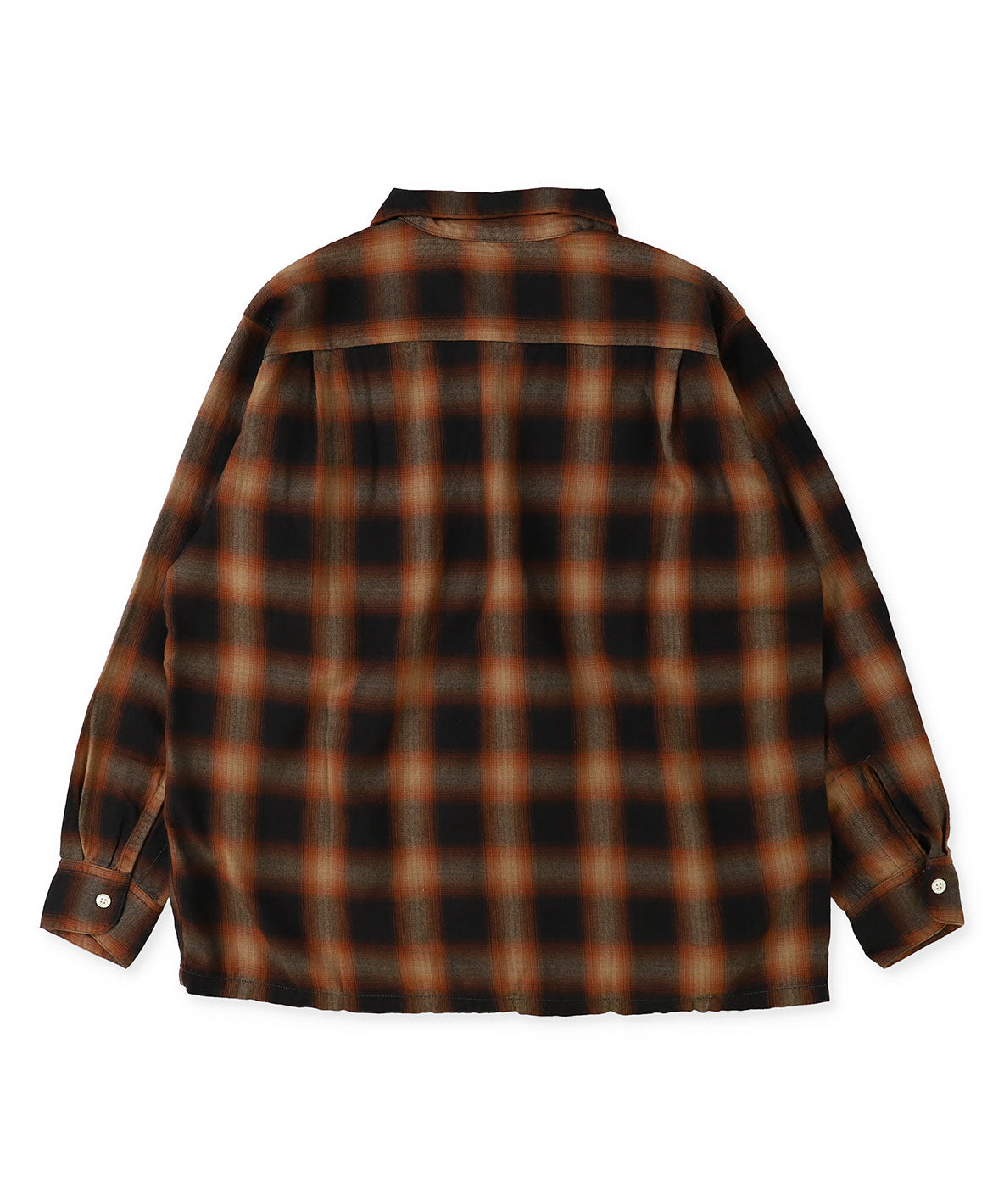 Ombre Viyella Open Collar Shirt(LADIES)