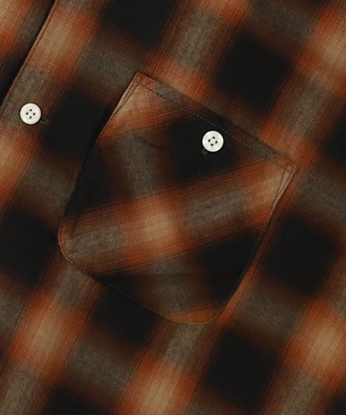 Ombre Viyella Open Collar Shirt(LADIES)
