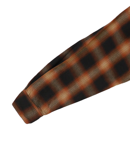 Ombre Viyella Open Collar Shirt(LADIES)