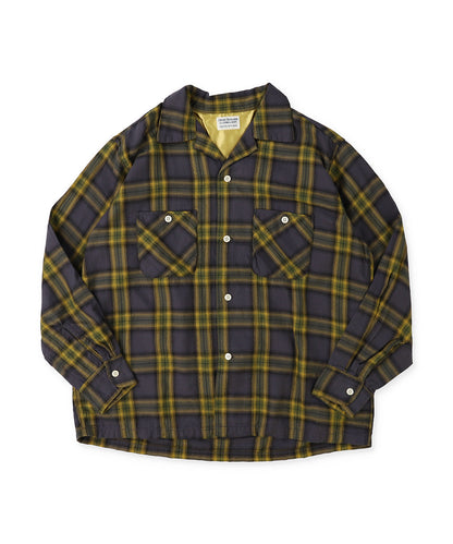 Ombre Viyella Open Collar Shirt(LADIES)