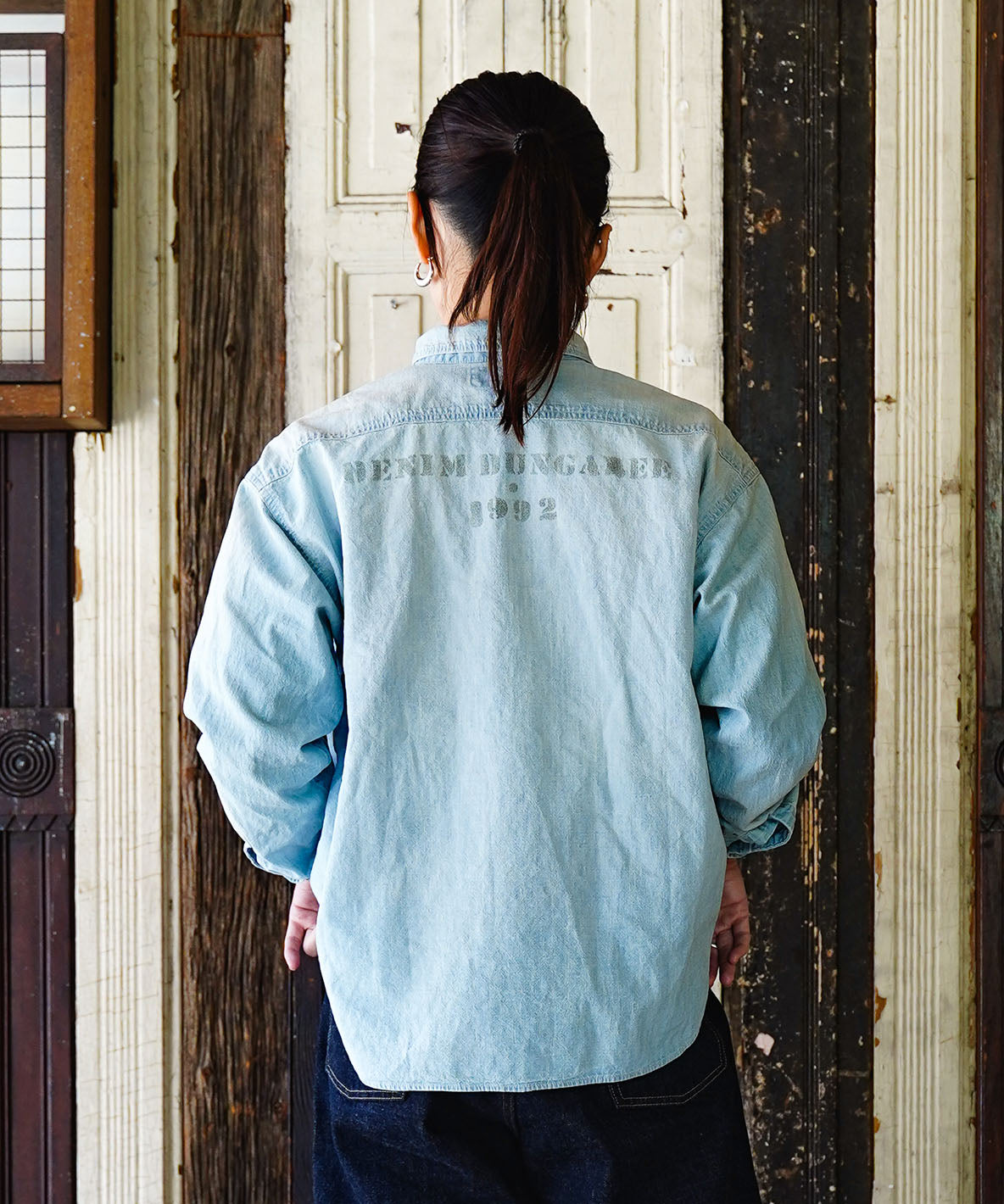 Uneven Dungaree Shirt(LADIES)