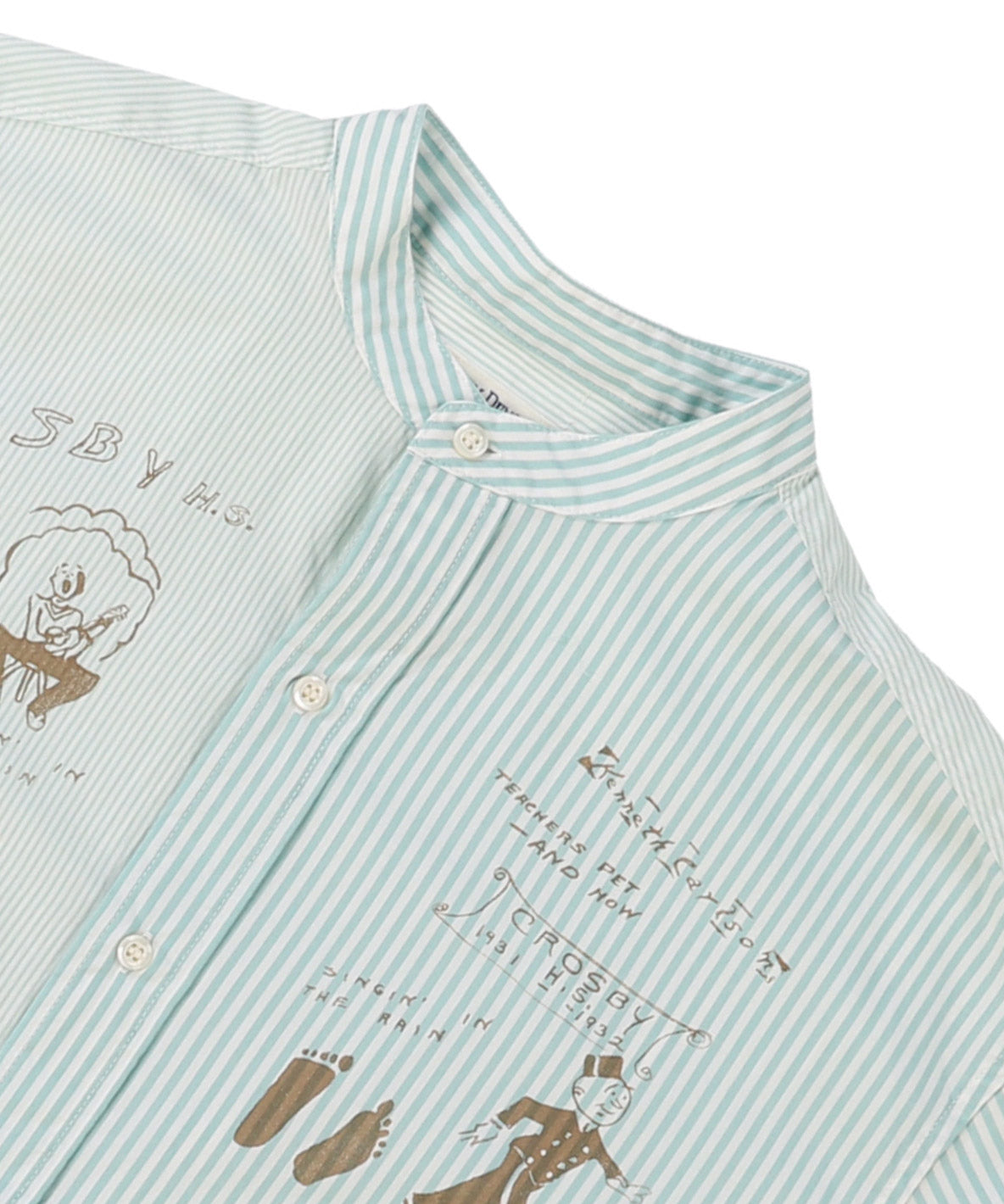 London Striped Broadcloth Scribble Shirt(LADIES)