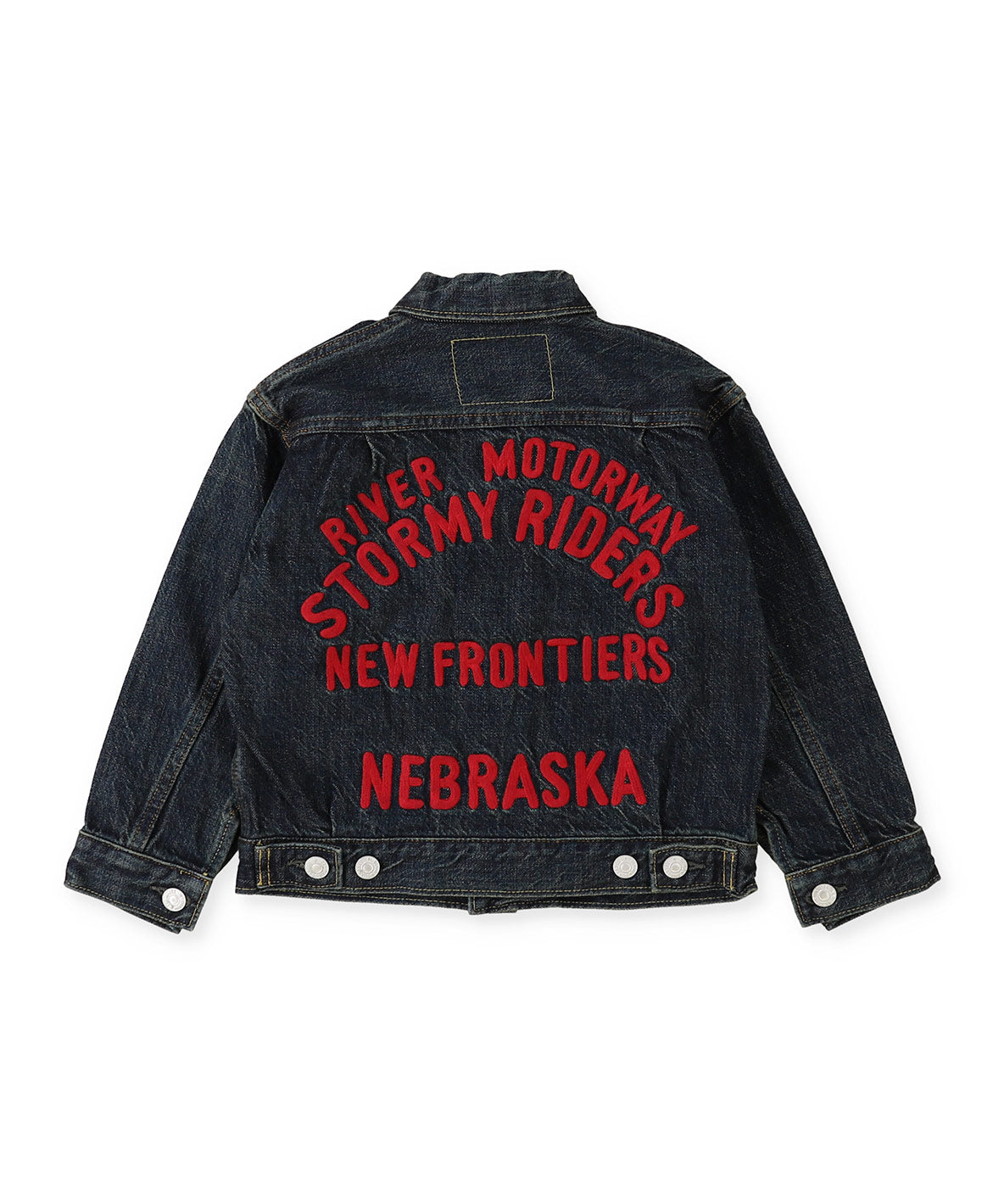 Air Denim Embroidery Jacket